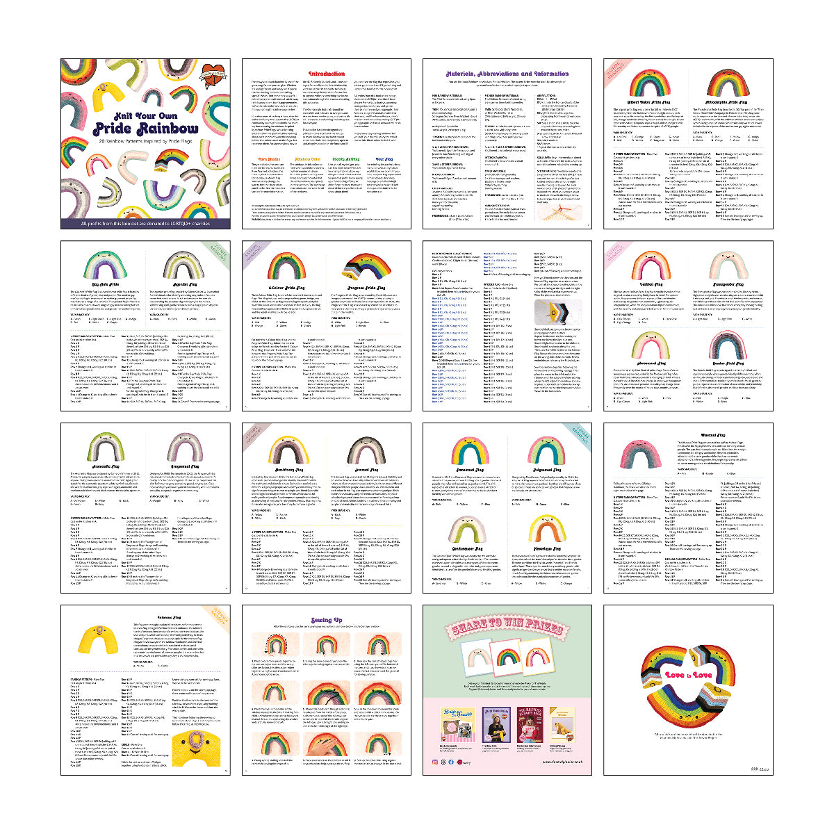 Knit Your Own Pride Rainbow Booklet