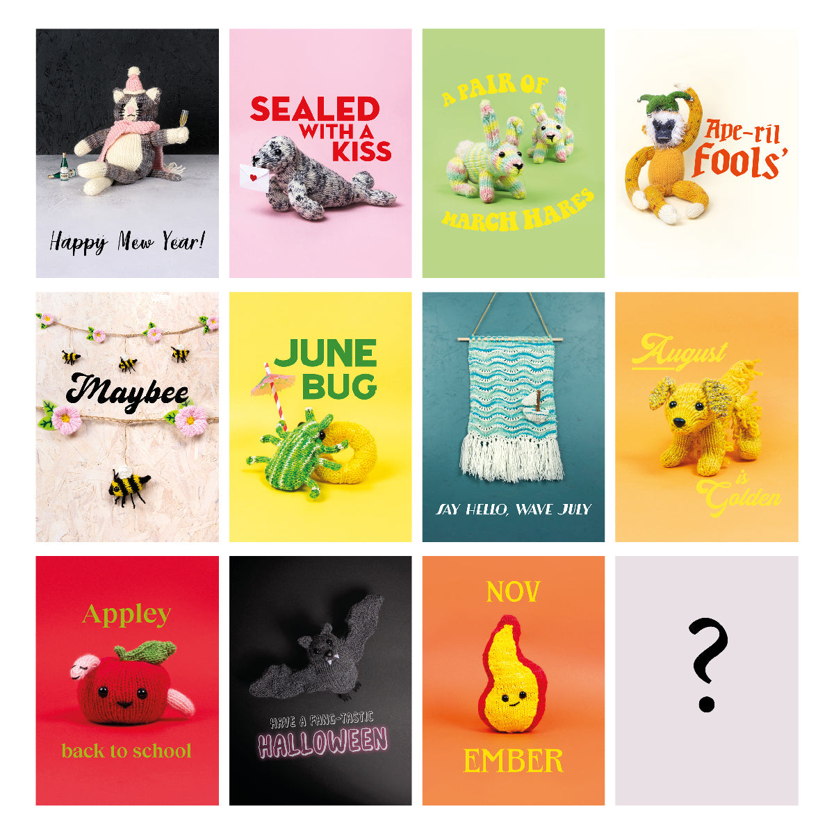 Knit the Year - Pun based knitting patterns book