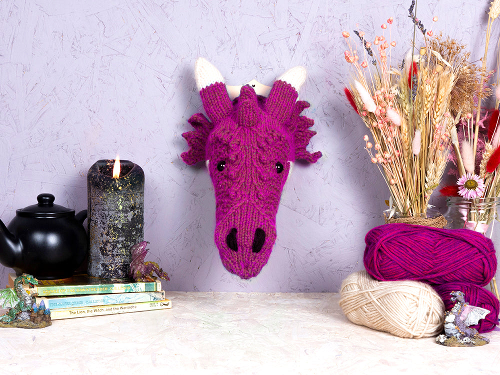 Mini Dragon Head Knitting Kit