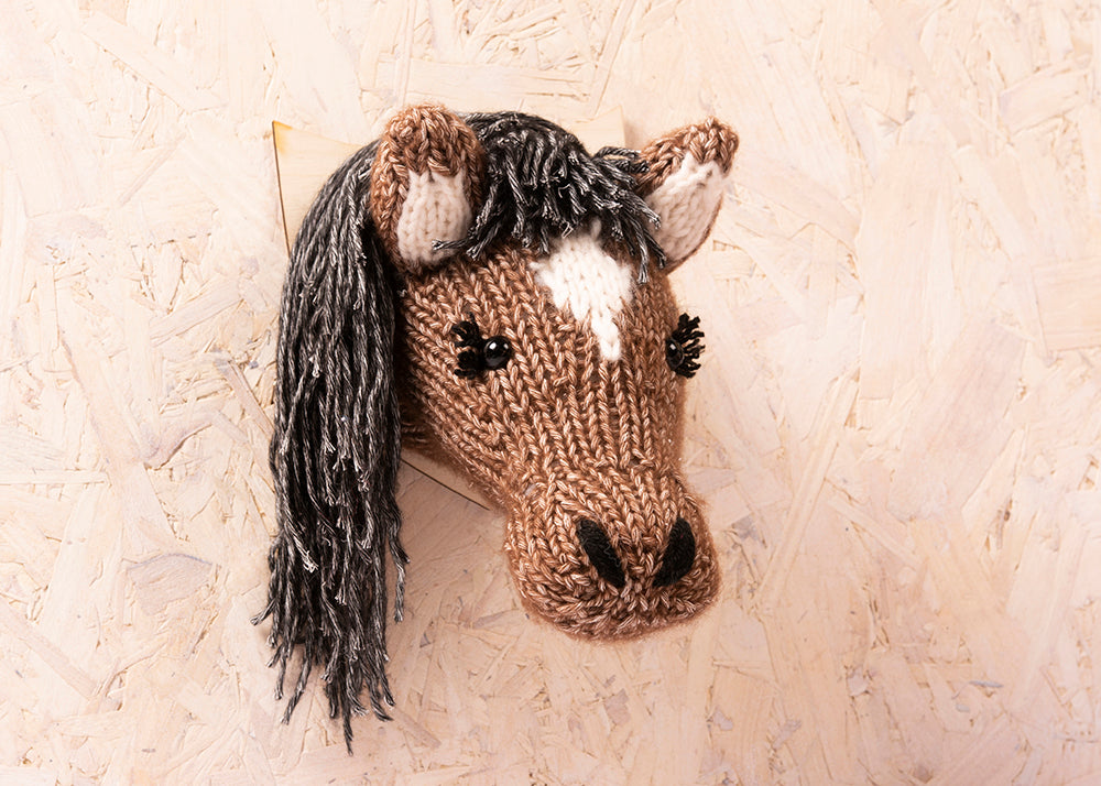 Horse Head Knitting Kit