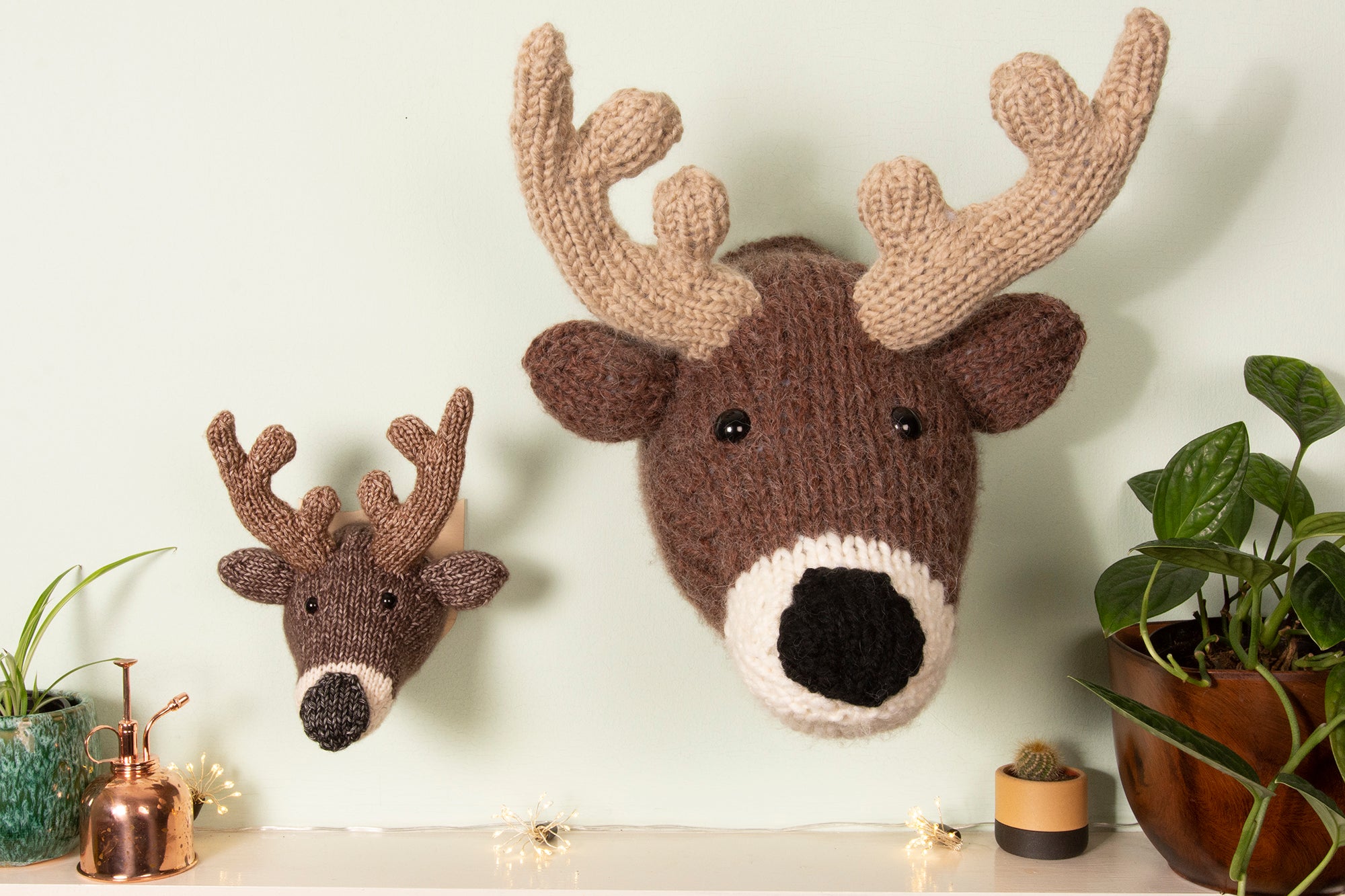 Mini Deer Head Knitting Kit (5889303380125)