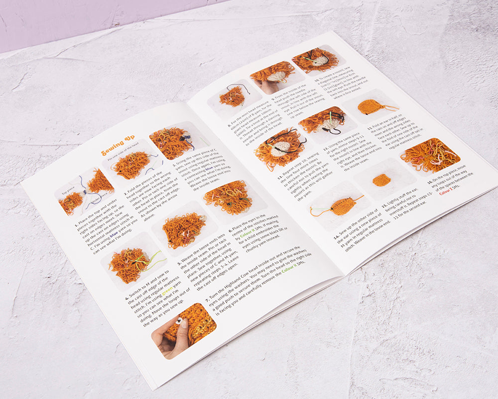 Giant Highland Cow Head Knitting Kit