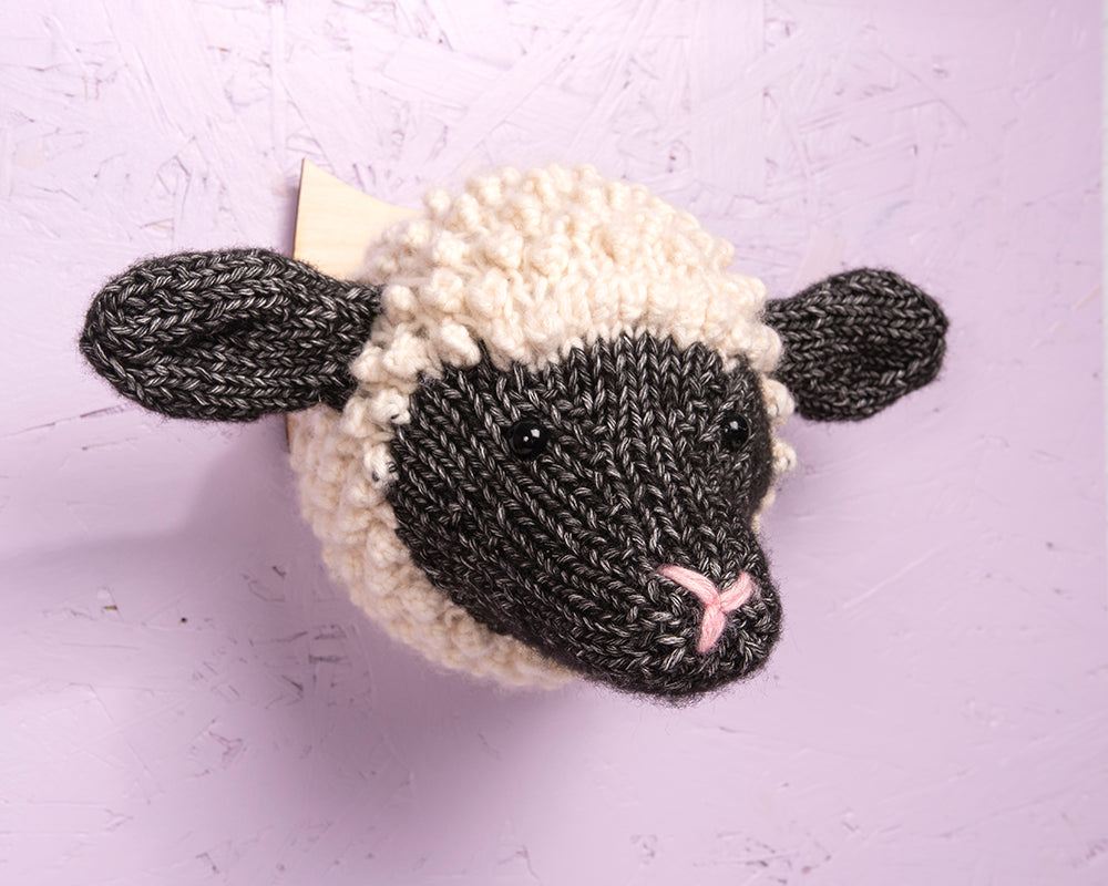 Mini Shropshire Sheep Head Knitting Kit