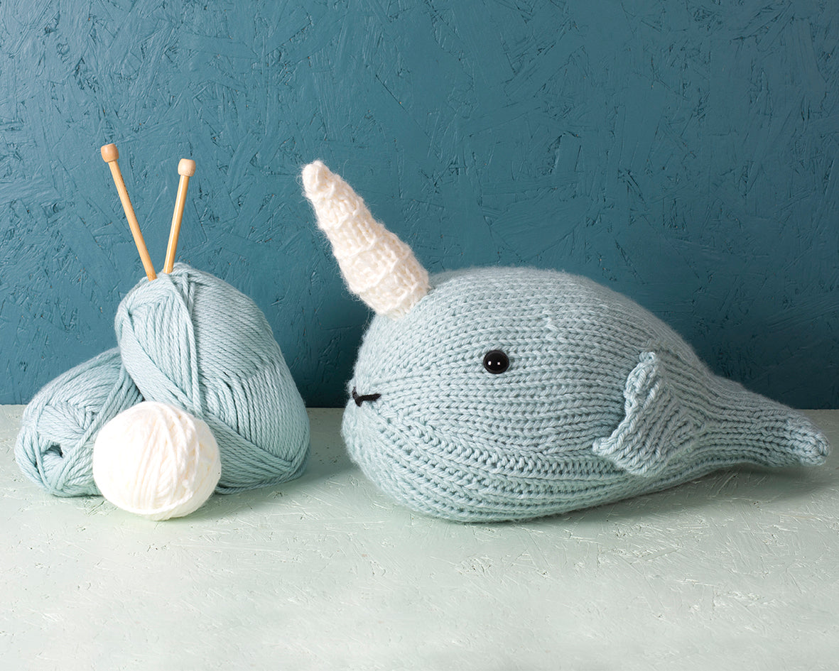 Zoe the Narwhal Knitting Kit - Giant