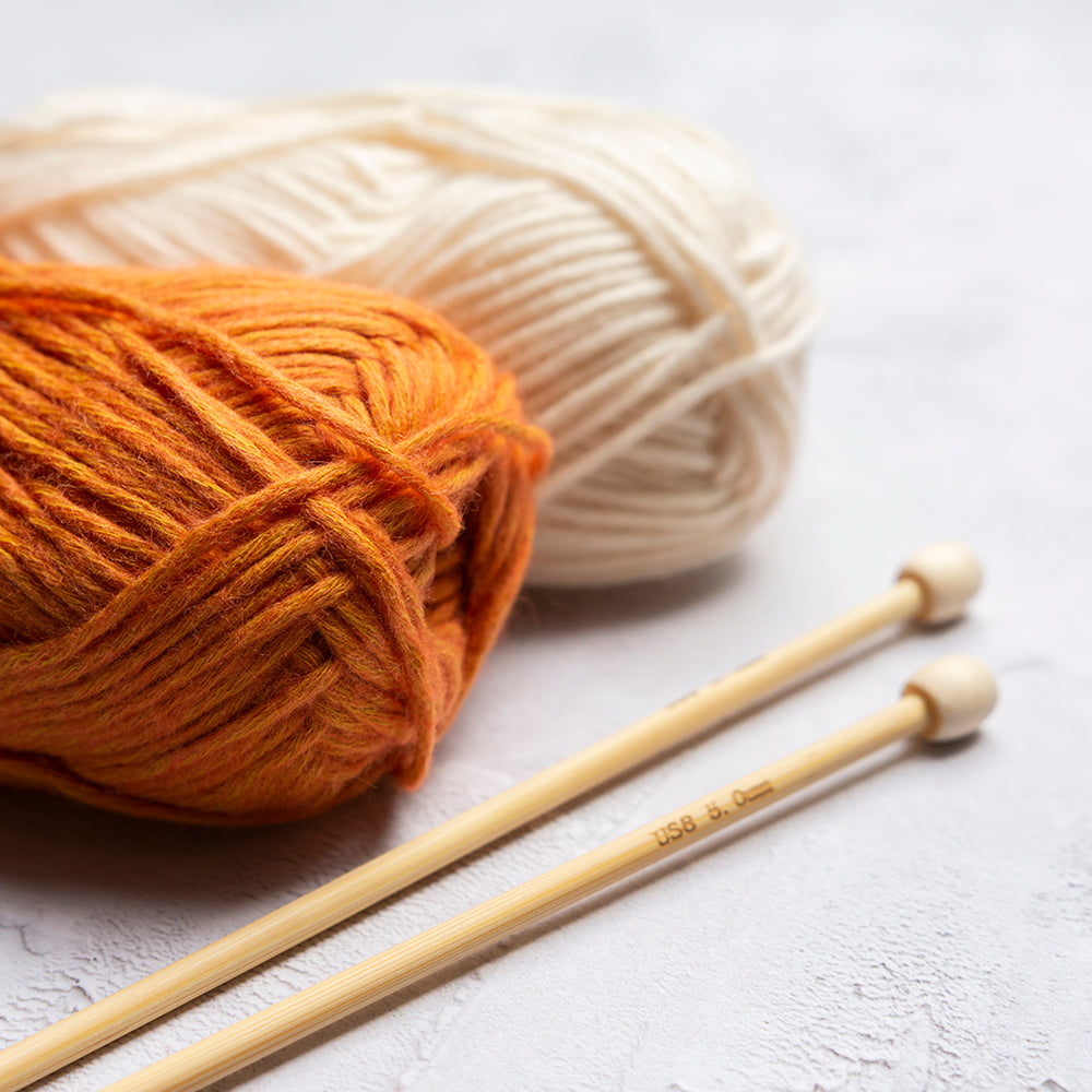 Mini Fox Head Knitting Kit