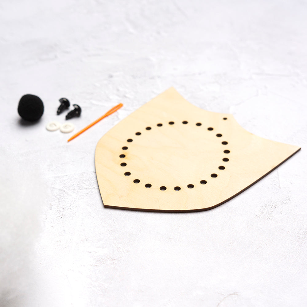 Mini Fox Head Knitting Kit