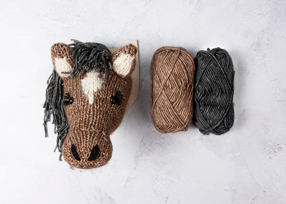 Horse Head Knitting Kit