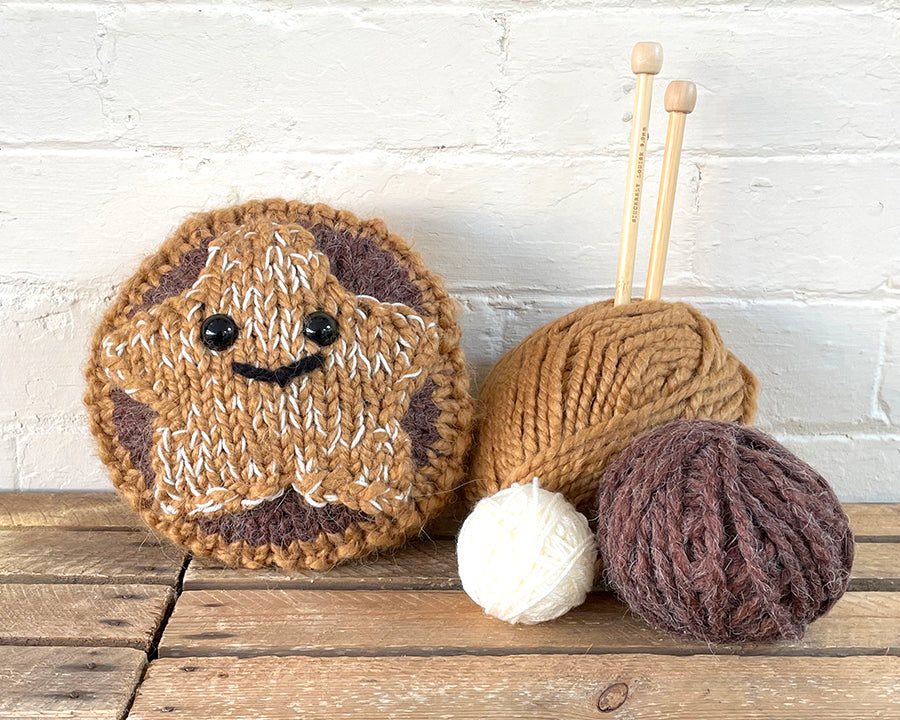 Giant Mince Pie Knitting Kit