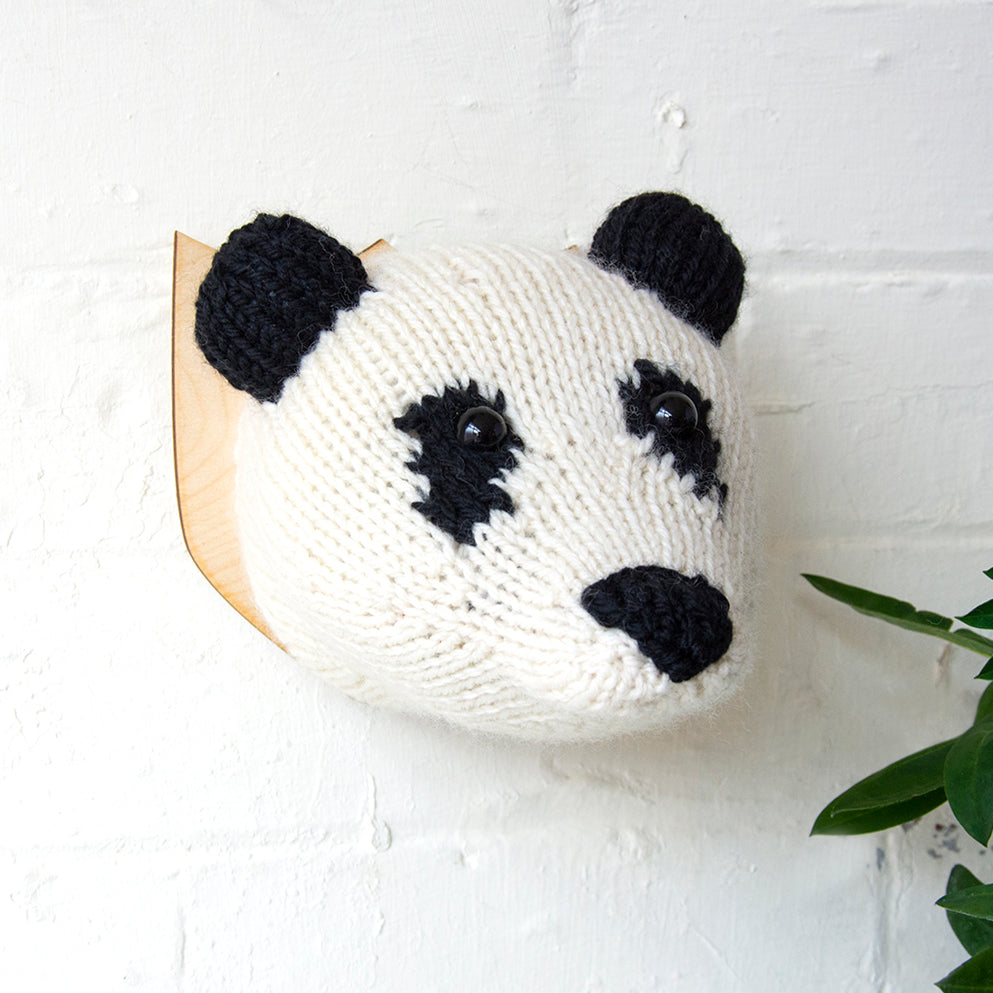 Mini Panda Head Knitting Kit (4594246484100)