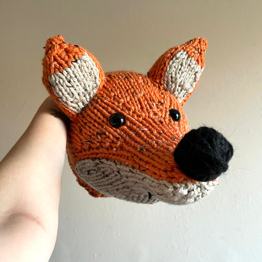 Giant Fox Head Knitting Kit (4508546203780)