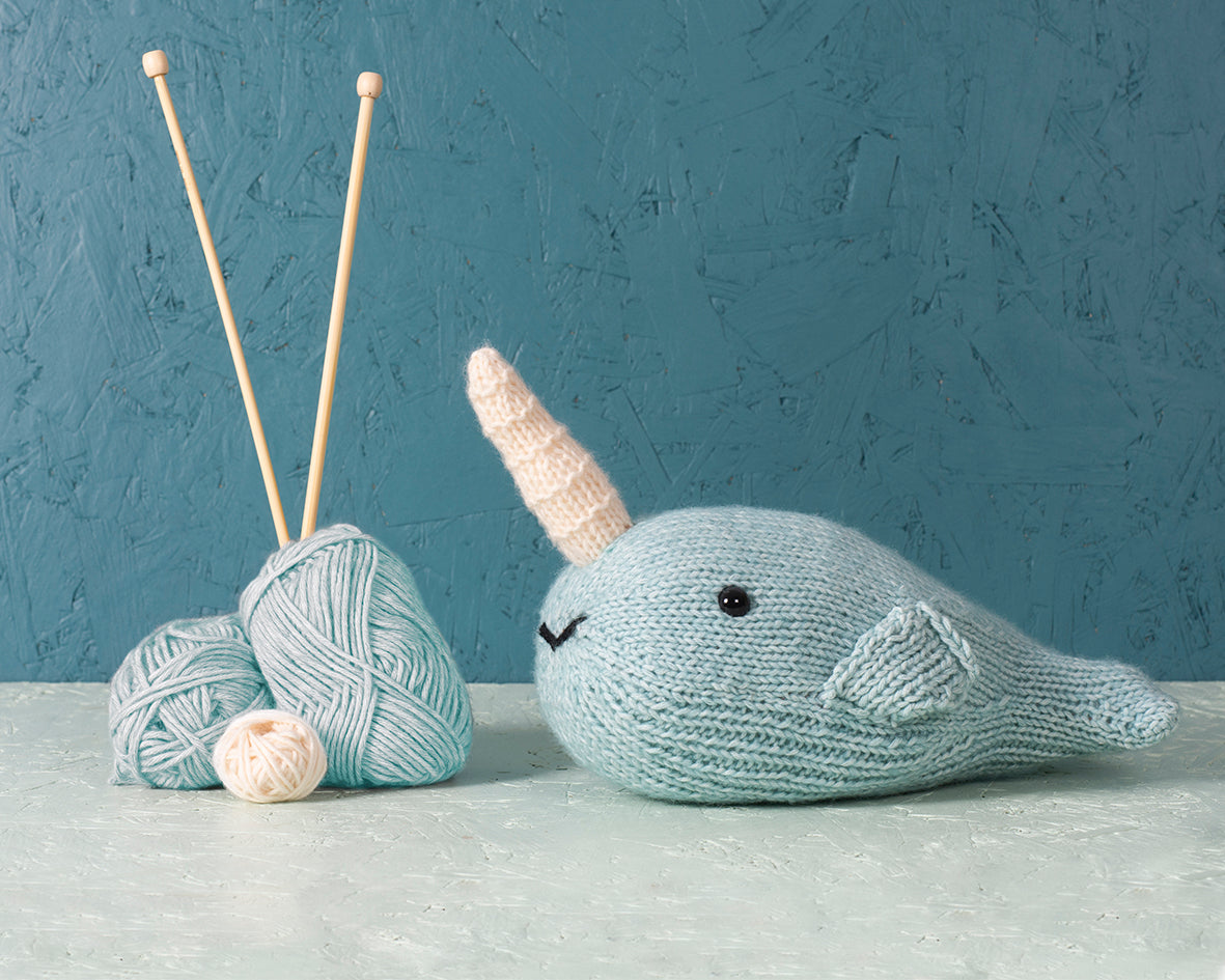 Zoe the Narwhal Knitting Kit - Medium