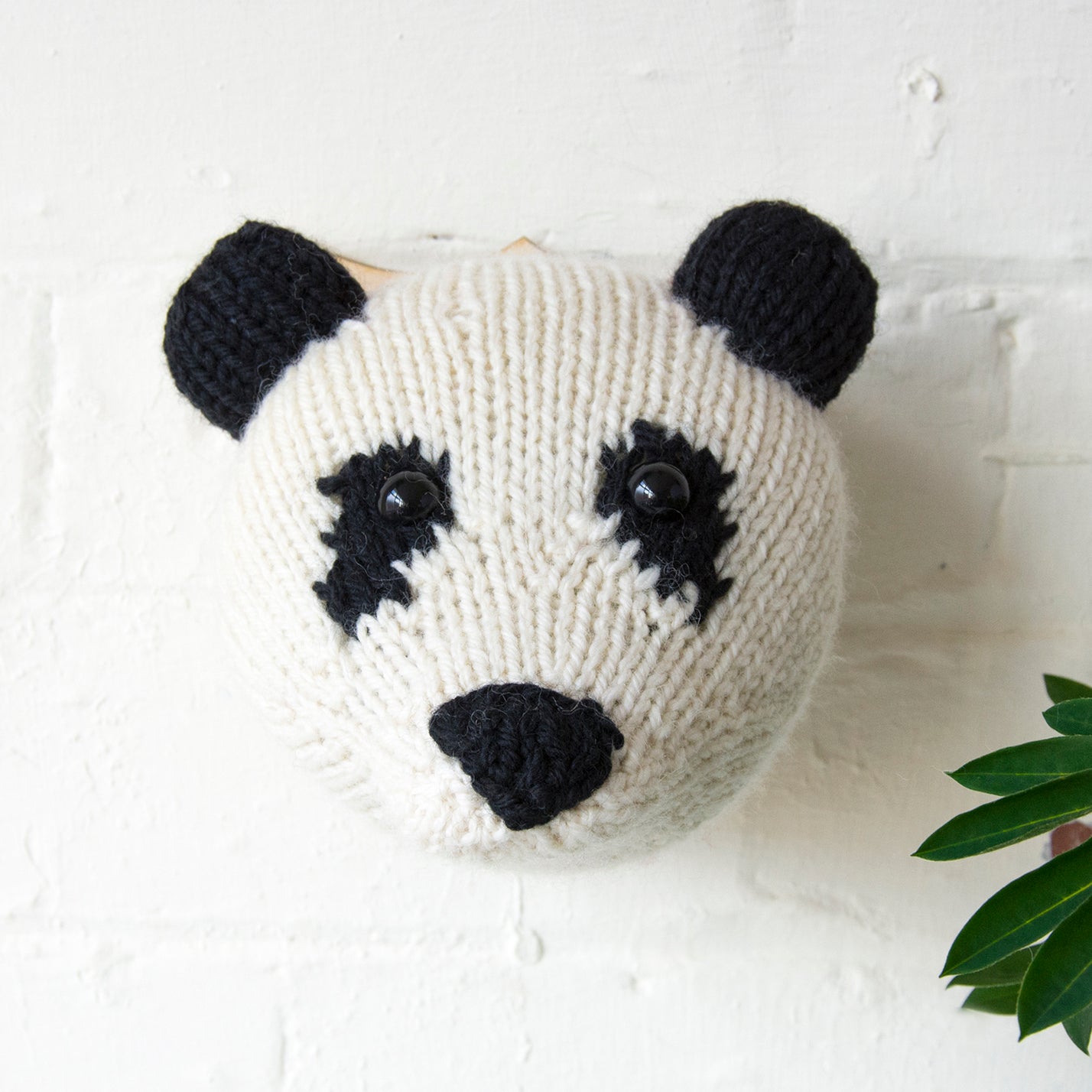 Mini Panda Head Knitting Kit (4594246484100)