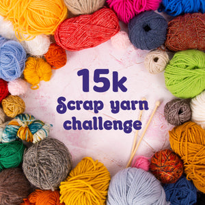 ENTER OUR 15K FOLLOWER SCRAP YARN CHALLENGE COMPETITION!