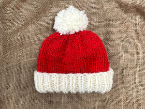 Free Super Chunky Christmas Bobble Hat Pattern