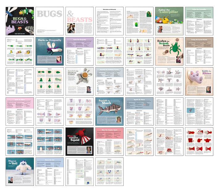 Scrap Yarn Challenge: Bugs and Beasts