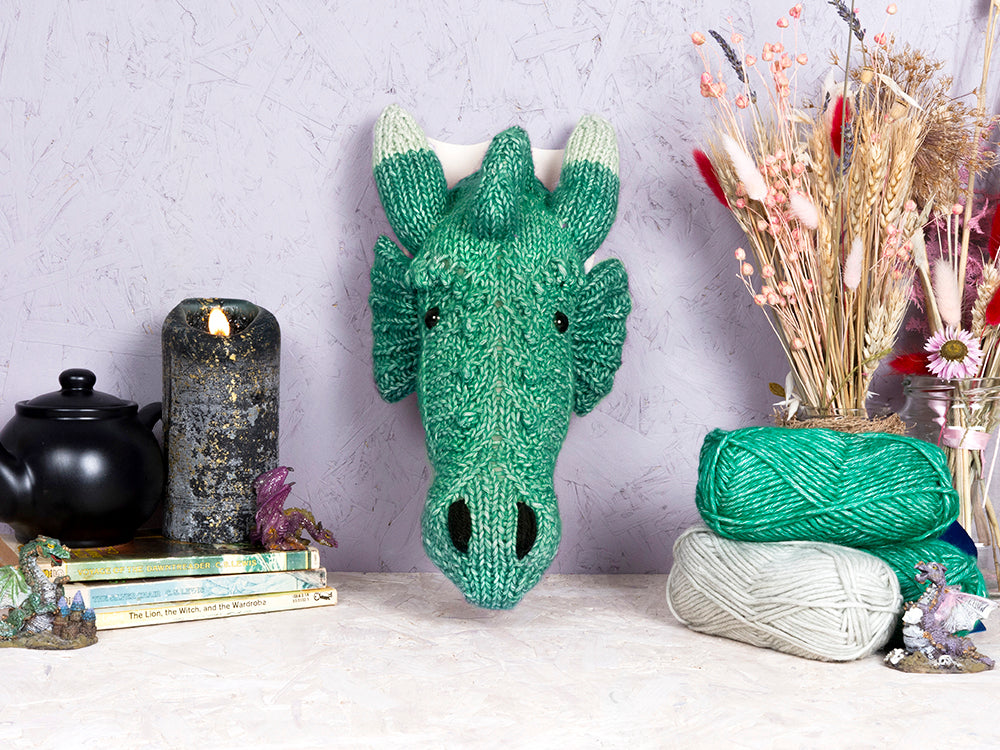 Mini Dragon Head Knitting Kit