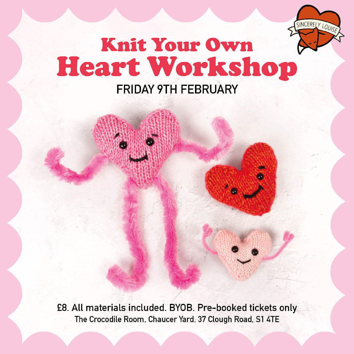 Knit Your Own Heart Workshop - Friday 9th February