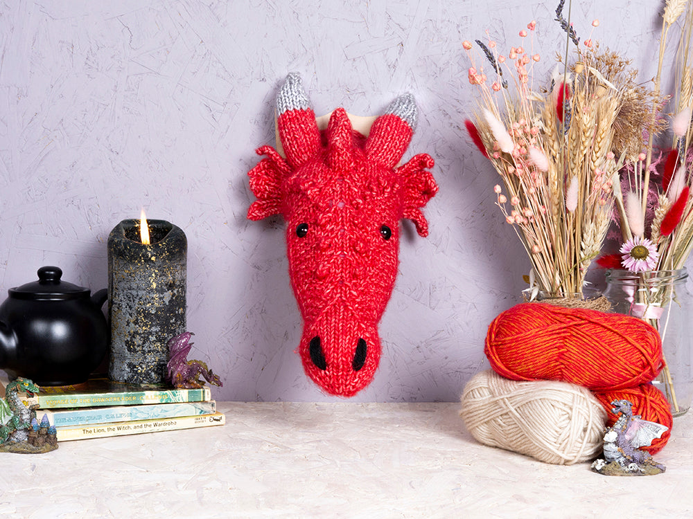 Mini Dragon Head Knitting Kit