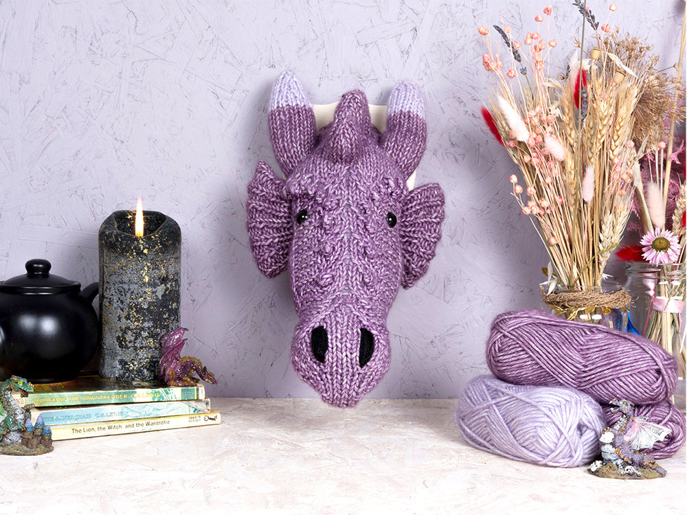 Mini Dragon Head Knitting Kit