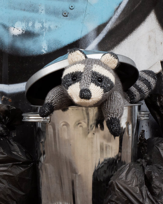 Raccoon Knitting Kit - SHIPPING TIME 3-5 DAYS