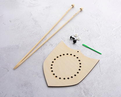 Mini Bison Head Knitting Kit