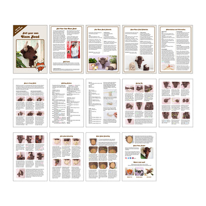 Mini Bison Head Knitting Kit