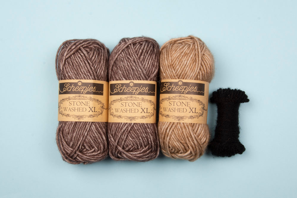 Mini Moose Head Knitting Kit (5889295450269)