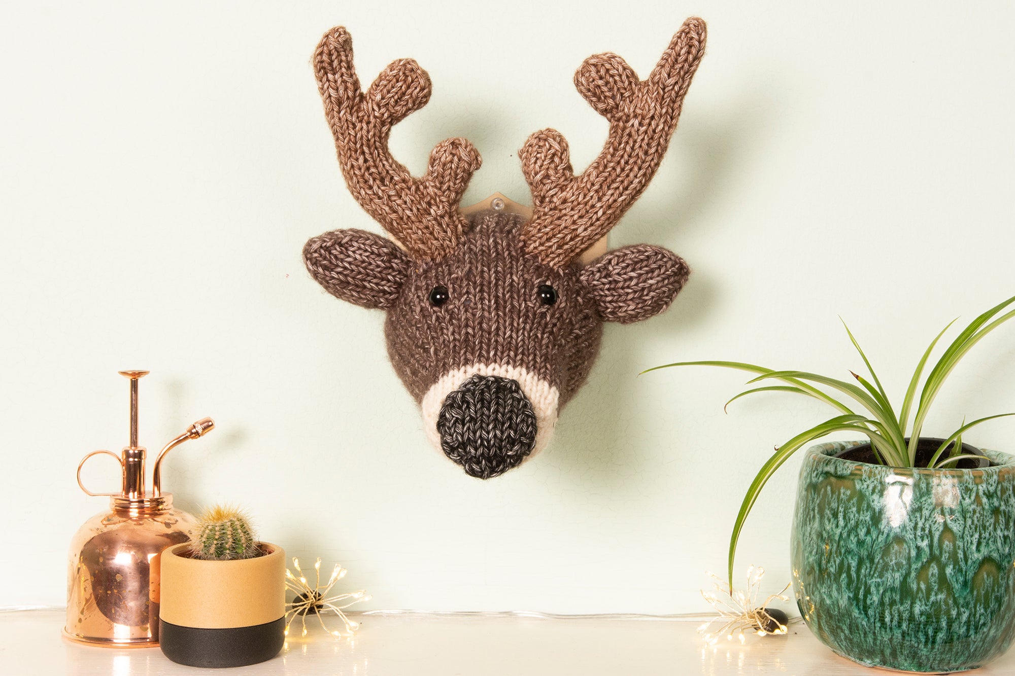 Mini Deer Head Knitting Kit (5889303380125)