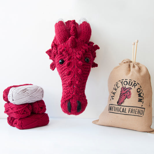 Giant Dragon Head Knitting Kit (4594304155780)
