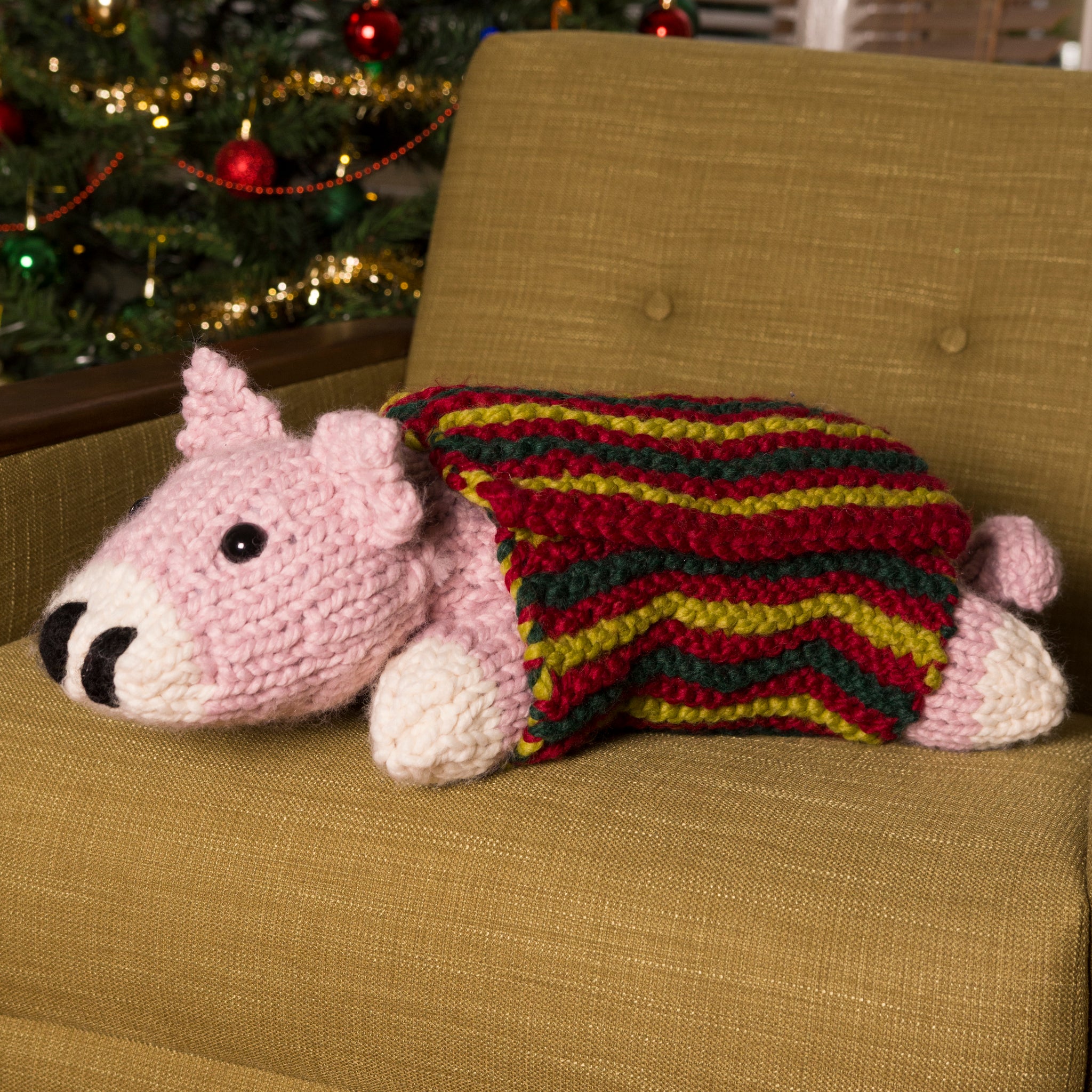Giant Pig in Blanket Knitting Kit