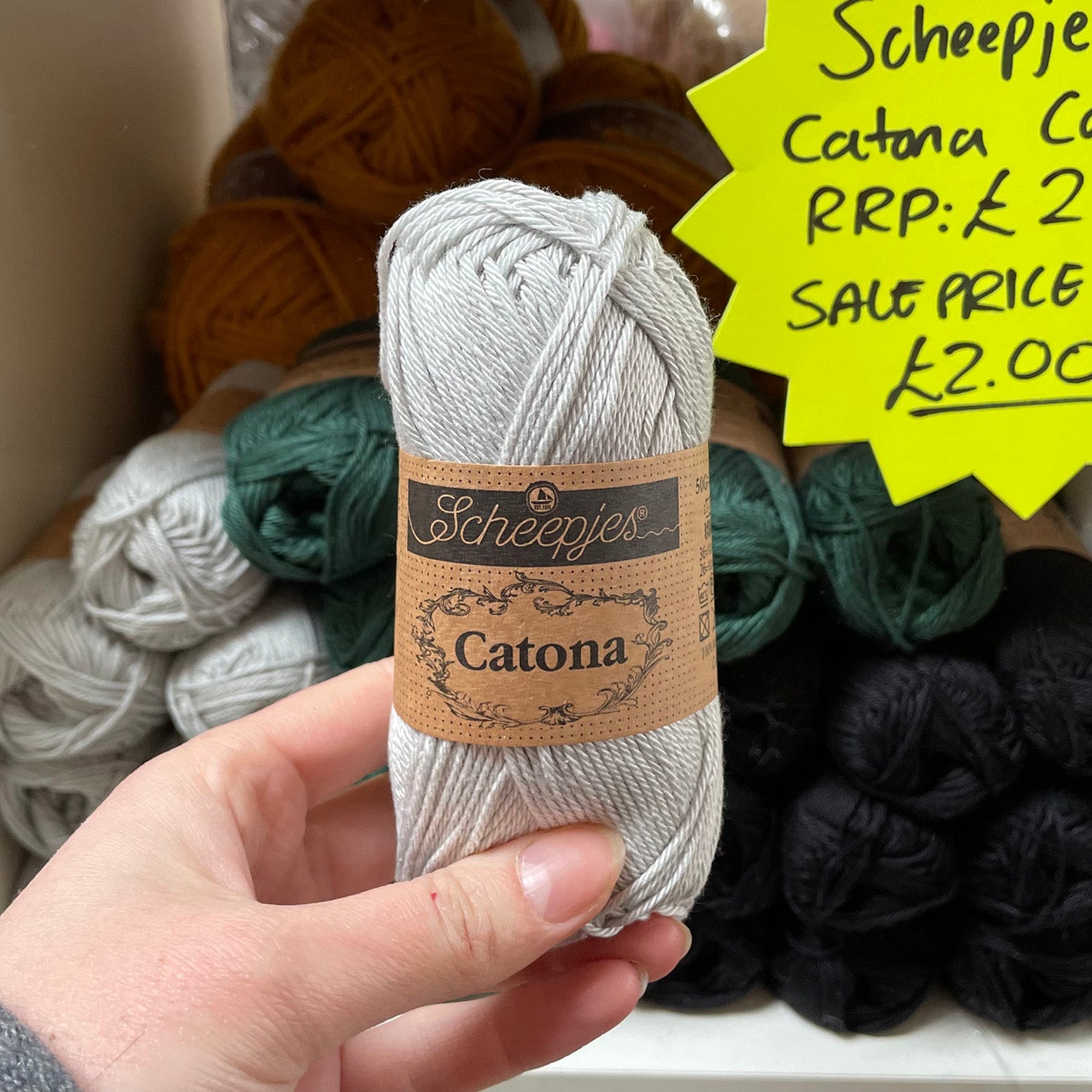 £1.50 Yarn: Catona 50g