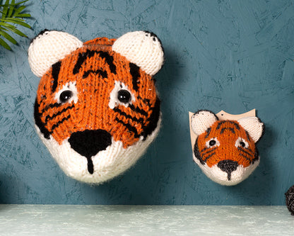 Giant Tiger Head Knitting Kit