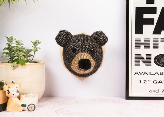 Mini Bear Head Knitting Kit