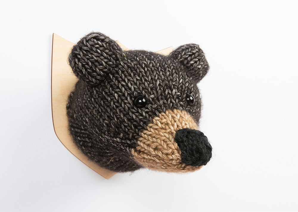 Mini Bear Head Knitting Kit