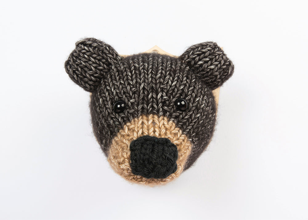 Mini Bear Head Knitting Kit
