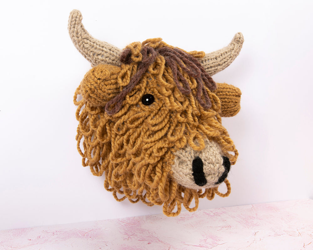 Giant Highland Cow Head Knitting Kit