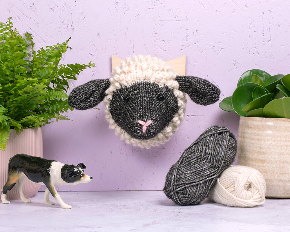 Mini Shropshire Sheep Head Knitting Kit
