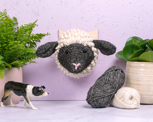 Mini Shropshire Sheep Head Knitting Kit