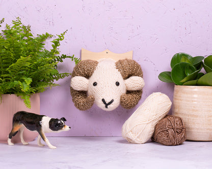 Mini Ram Head Knitting Kit