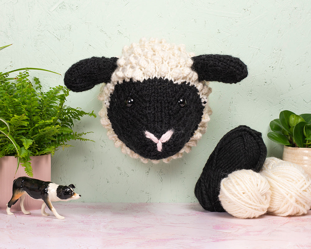 Giant Shropshire Sheep Head Knitting Kit
