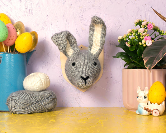 Mini Hare Head Knitting Kit
