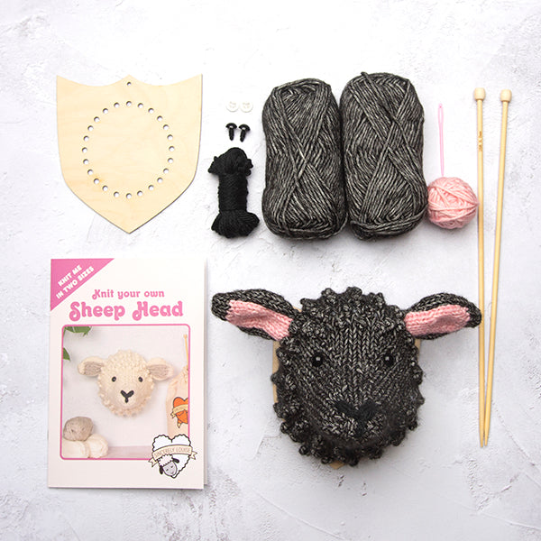 Mini Sheep Head Knitting Kit