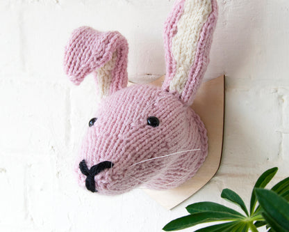 Mini Hare Head Knitting Kit