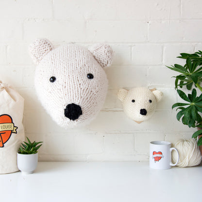 Mini Polar Bear Head Knitting Kit (4579028041860)