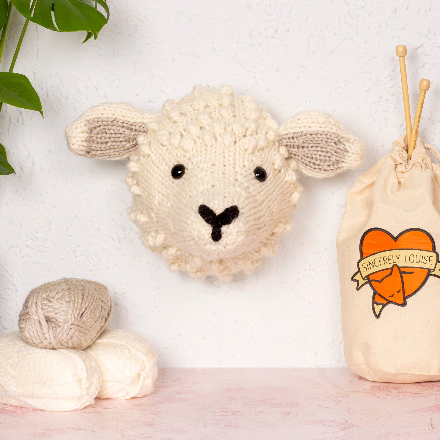 Giant Sheep Head Knitting Kit