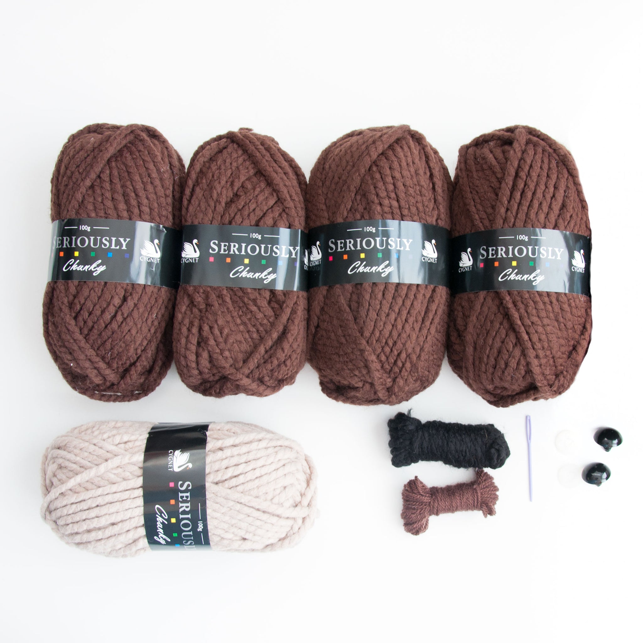 Giant Bison Head Knitting Kit