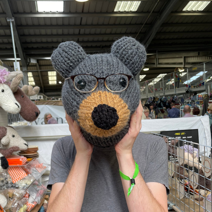Giant Polar Bear Head Knitting Kit (4627488833668)