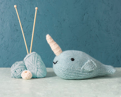 Zoe the Narwhal Knitting Kit - Medium