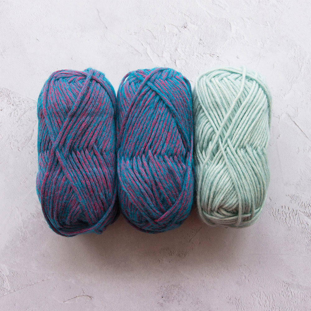 Mini Triceratops Head Knitting Kit