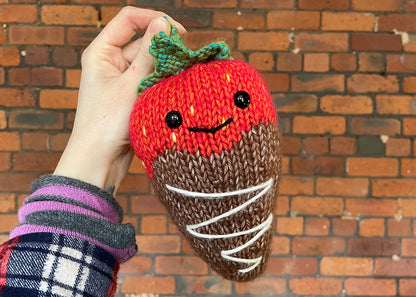 knitted strawberry